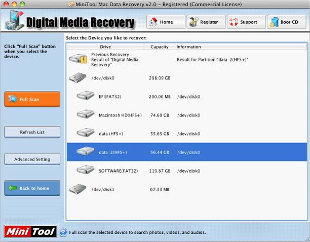 Hard Disk Recovery Freeware Mac1