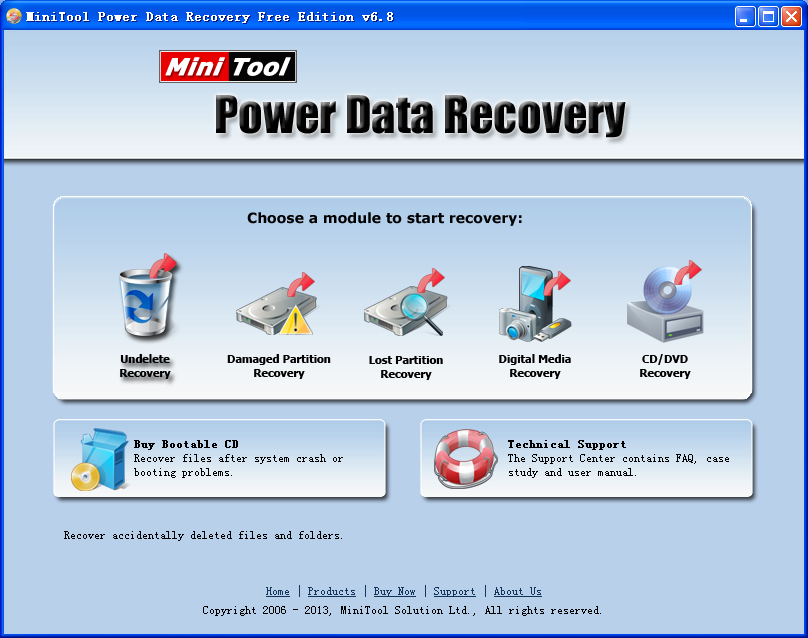 Free hard disk recovery tool