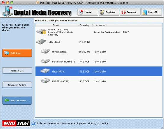 Disk Data Recovery for Mac1