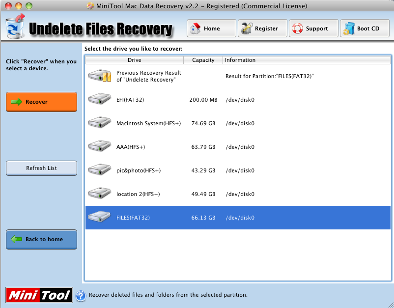 Lost data recovery on Mac1