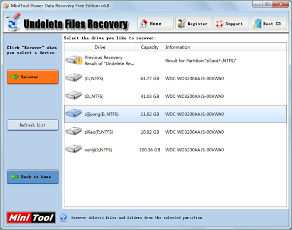 Scan-the-partition-storing-lost-data