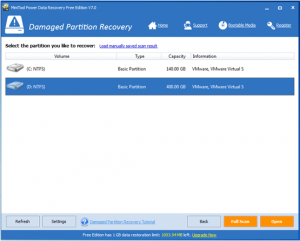 power data recovery damaged partition recovery usb drive not listed