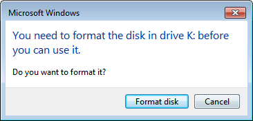 fromat disk